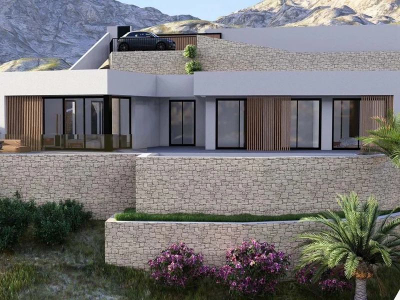 Villa moderna en Pedreguer con vistas panorámicas a la montaña