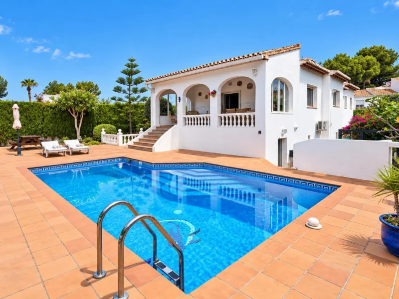 Villa de 3 dormitorios en venta en Jávea, orientación sur