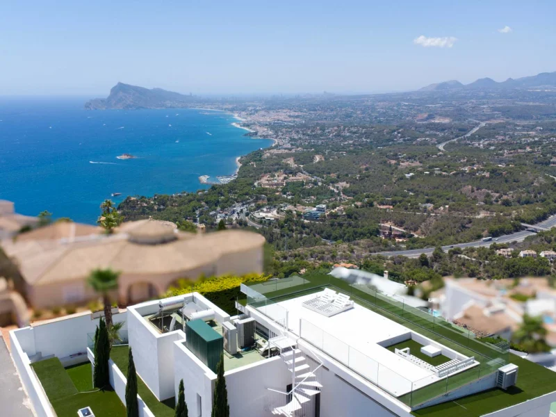 Villa moderna en venta en Altea Hills con vistas panorámicas al mar