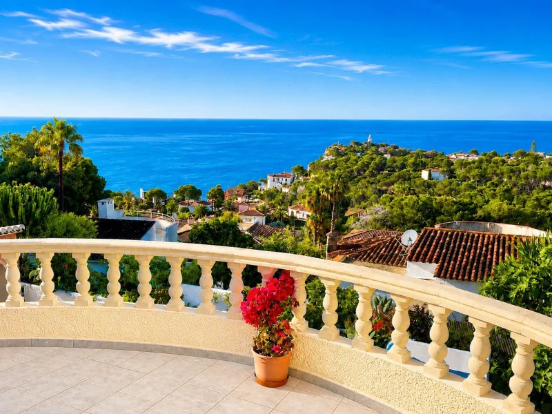 Villa de 5 dormitorios con vistas al mar en venta en Jávea
