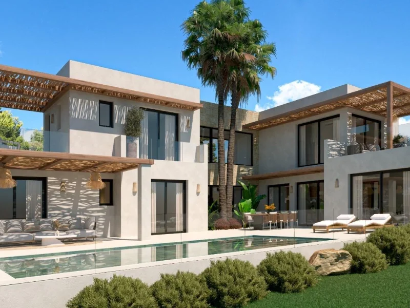 Villa de obra nueva en venta en Jávea con vistas al mar y al Montgó