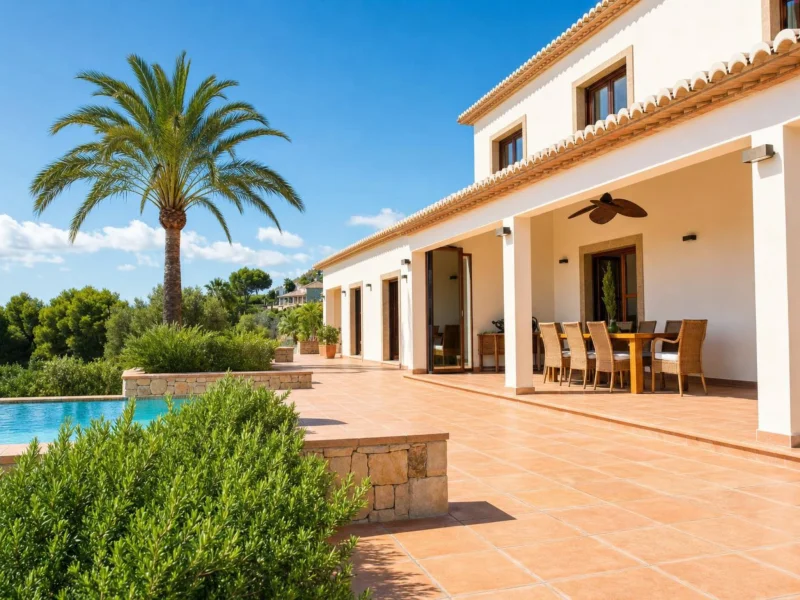 Villa elegante en venta en Jávea, al pie del Montgó, con vistas espectaculares