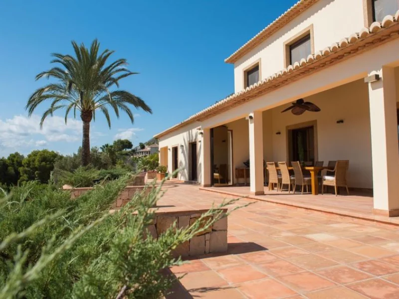 Chalet elegante en Jávea Montgó con vistas al mar y piscina privada