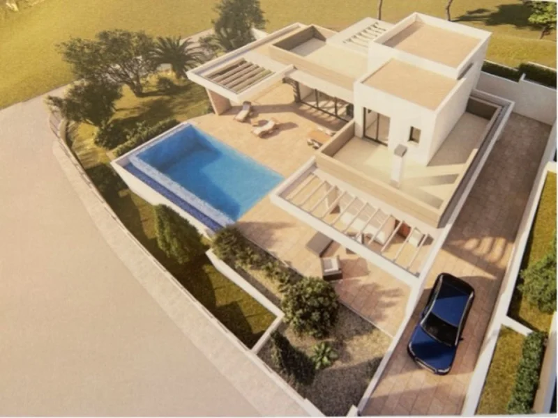 Proyecto de villa moderna en Jávea con vistas al mar
