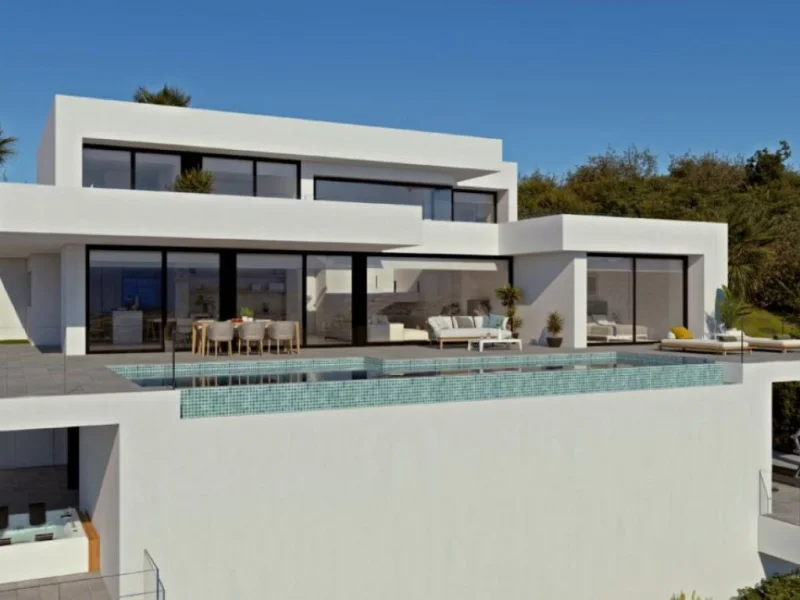 Villa moderna con vistas al mar en Cumbre del Sol, Benitachell
