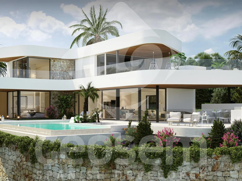 Villa moderna en Benitachell, Cumbre del Sol con vistas al mar