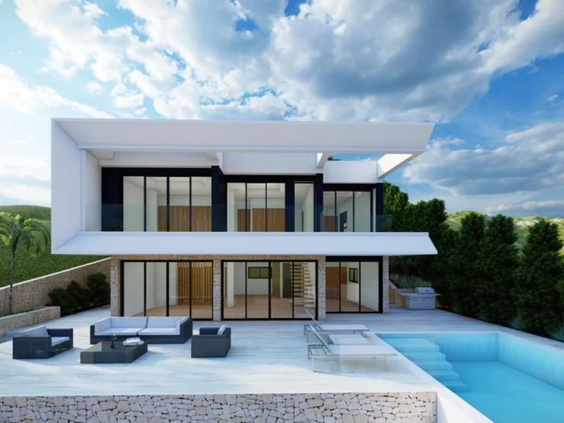 Proyecto de villa moderna en Altea Hills, Altea con vistas al mar