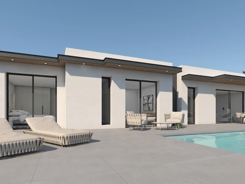 Villa de obra nueva en Pedreguer con vistas panorámicas