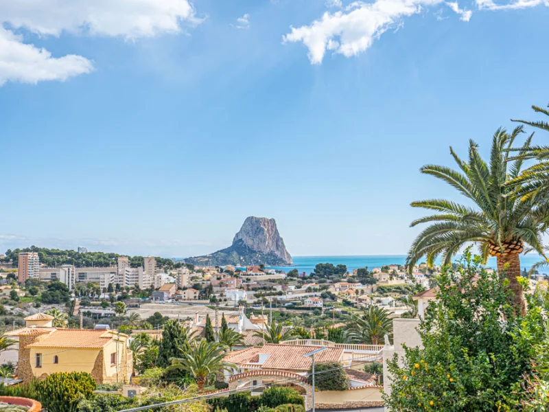 Villa en Calpe, La Canuta con vistas al mar y licencia turística
