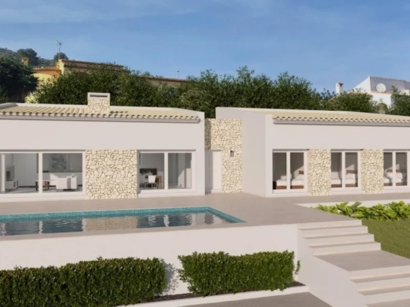 Villa moderna de obra nueva en Alcalalí con piscina privada