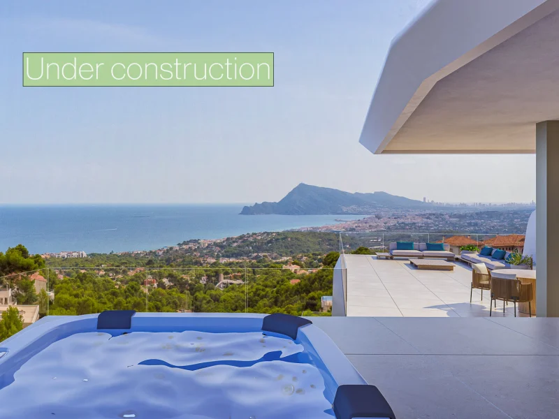 Villa de lujo moderna con vistas al mar en Altea