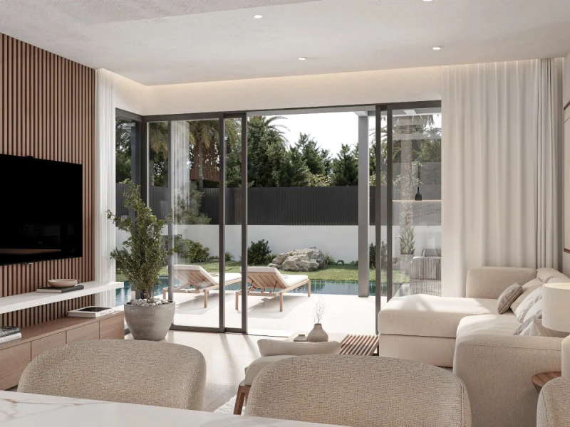 Villa moderna de bajo consumo en Alcalalí con vistas al valle