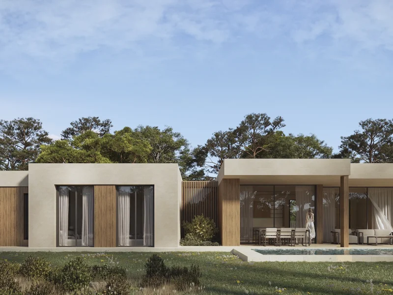 Villa moderna de una planta en Pla Roig, Calpe con piscina privada