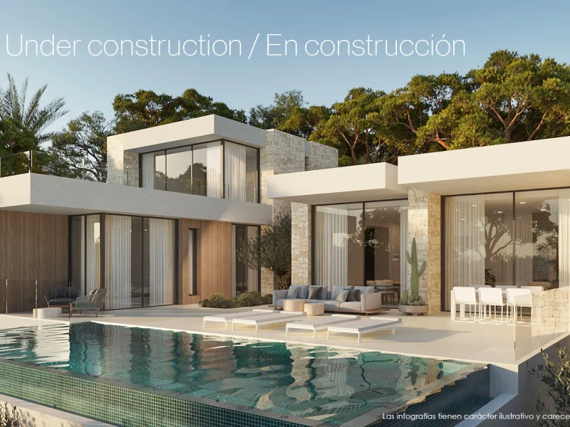 Proyecto de villa moderna en San Jaime Benissa con vistas al mar