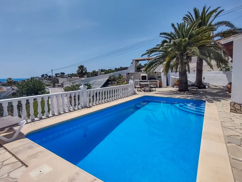 Villa con encanto en Benissa con piscina privada y vistas al mar