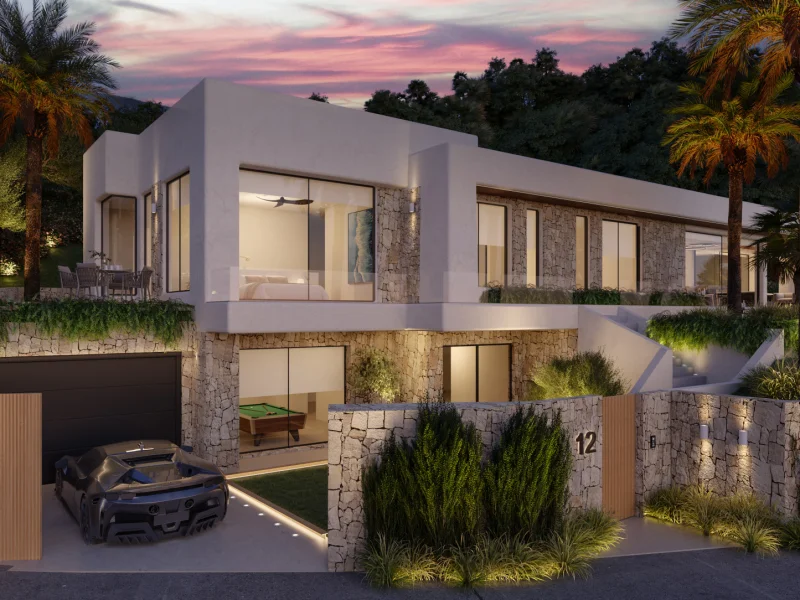 Villa Moderna en Jávea con Vistas Panorámicas al Mar
