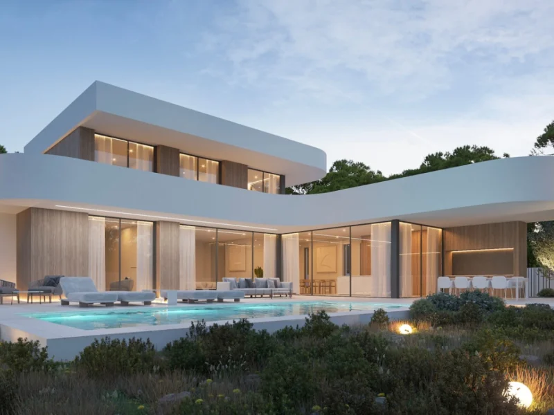 Villa de 4 dormitorios en venta en Moraira con piscina privada