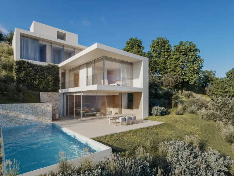 Villa de lujo moderna en Benissa, La Fustera con vistas panorámicas