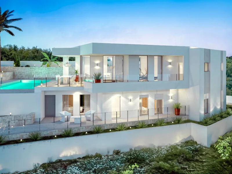 Villa moderna con piscina infinita en Benimeit, Moraira
