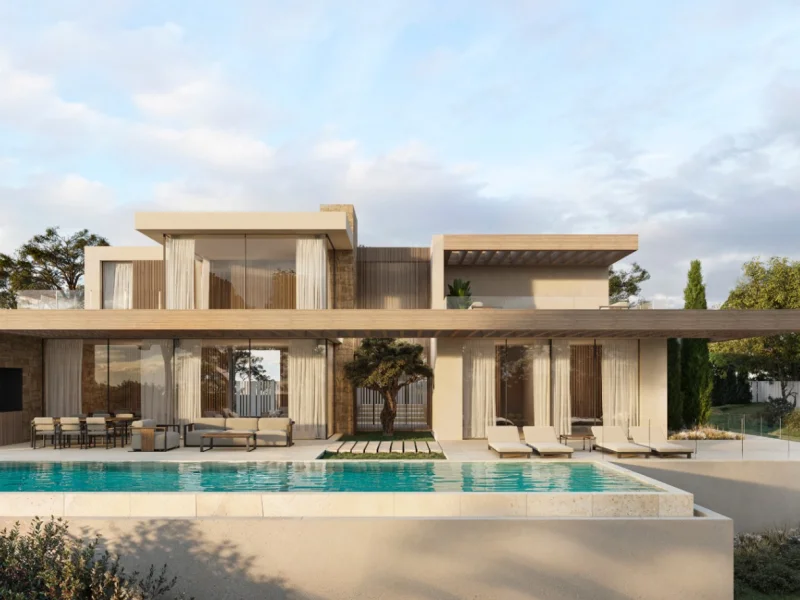 Villa moderna con vistas panorámicas al mar en La Fustera, Benissa