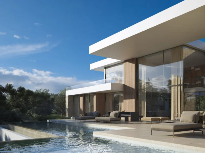 Villa de lujo de obra nueva en Moraira con vistas al mar