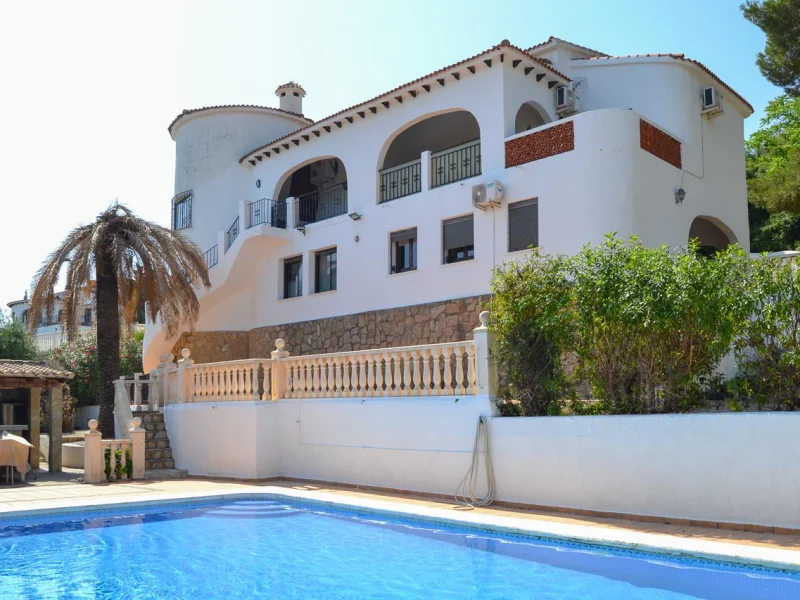 Villa con vistas al mar y apartamento de invitados en Pedreguer, Monte Pedreguer