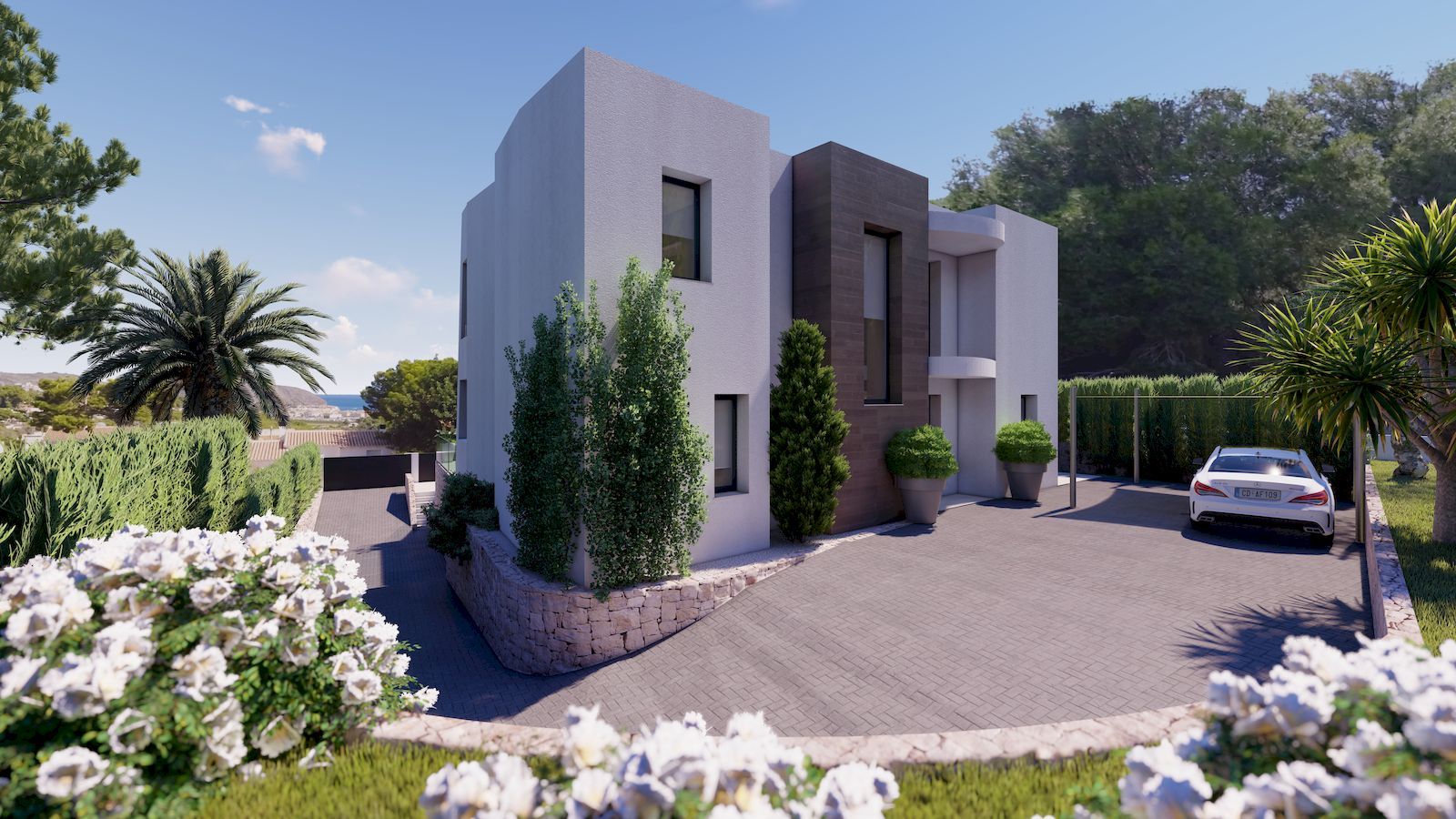 Luxury villa under construction with sea views - Moraira
