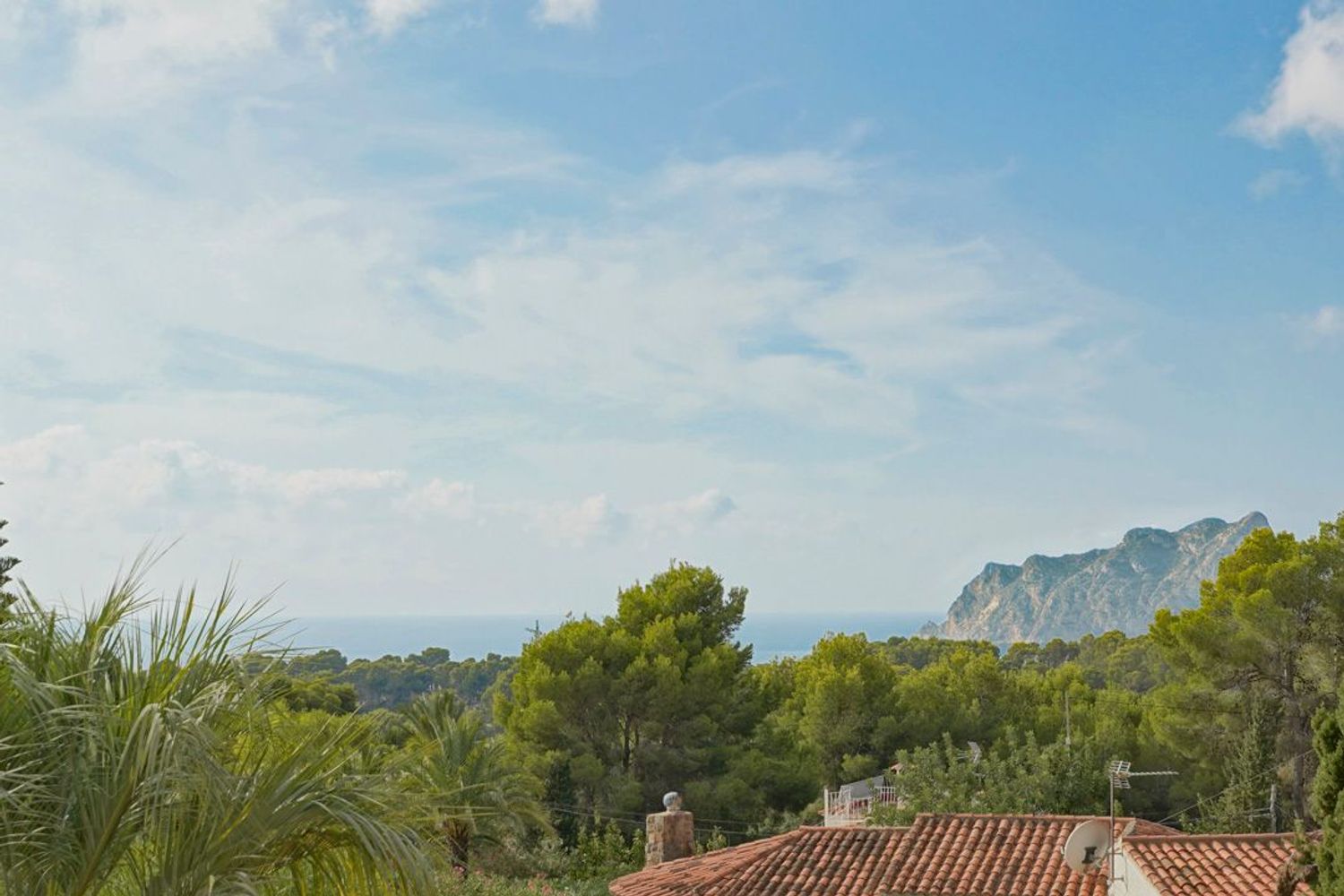 Villa tradicional en Benissa en venta con vistas al mar y al Peñón de Ifach