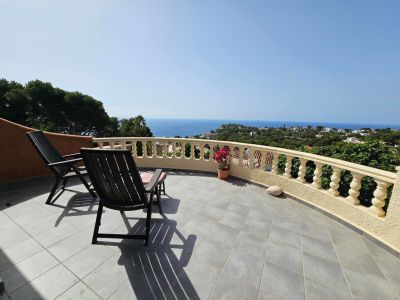 Terraza con vistas al mar
