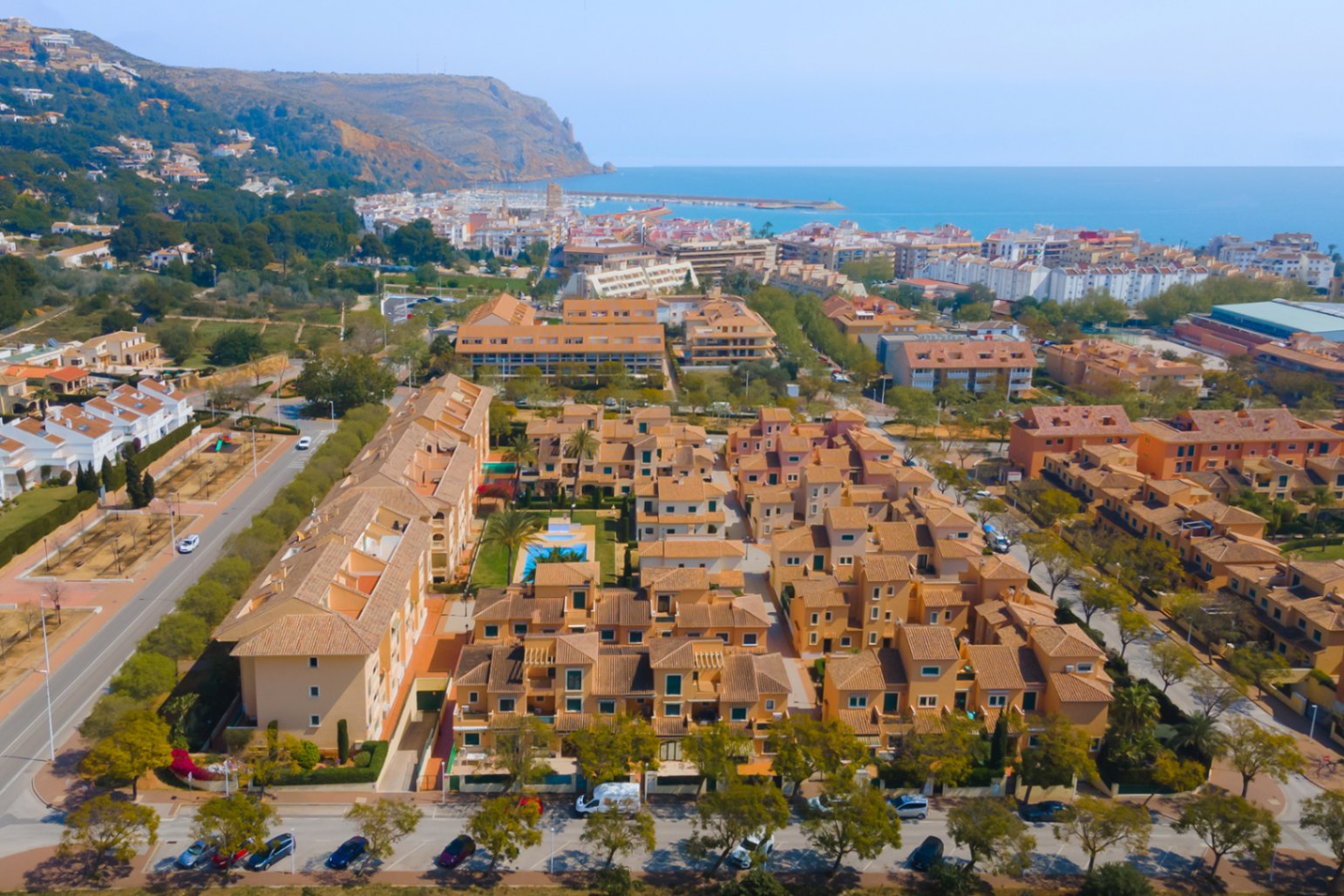 Vista aérea del complejo residencial Vista aérea del complejo residencial