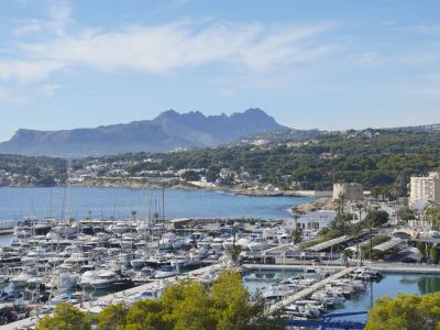 Vistas al puerto deportivo de Moraira