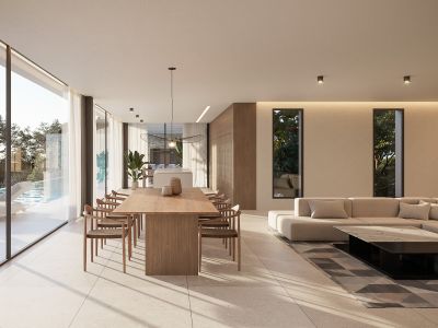 Salón comedor de concepto abierto