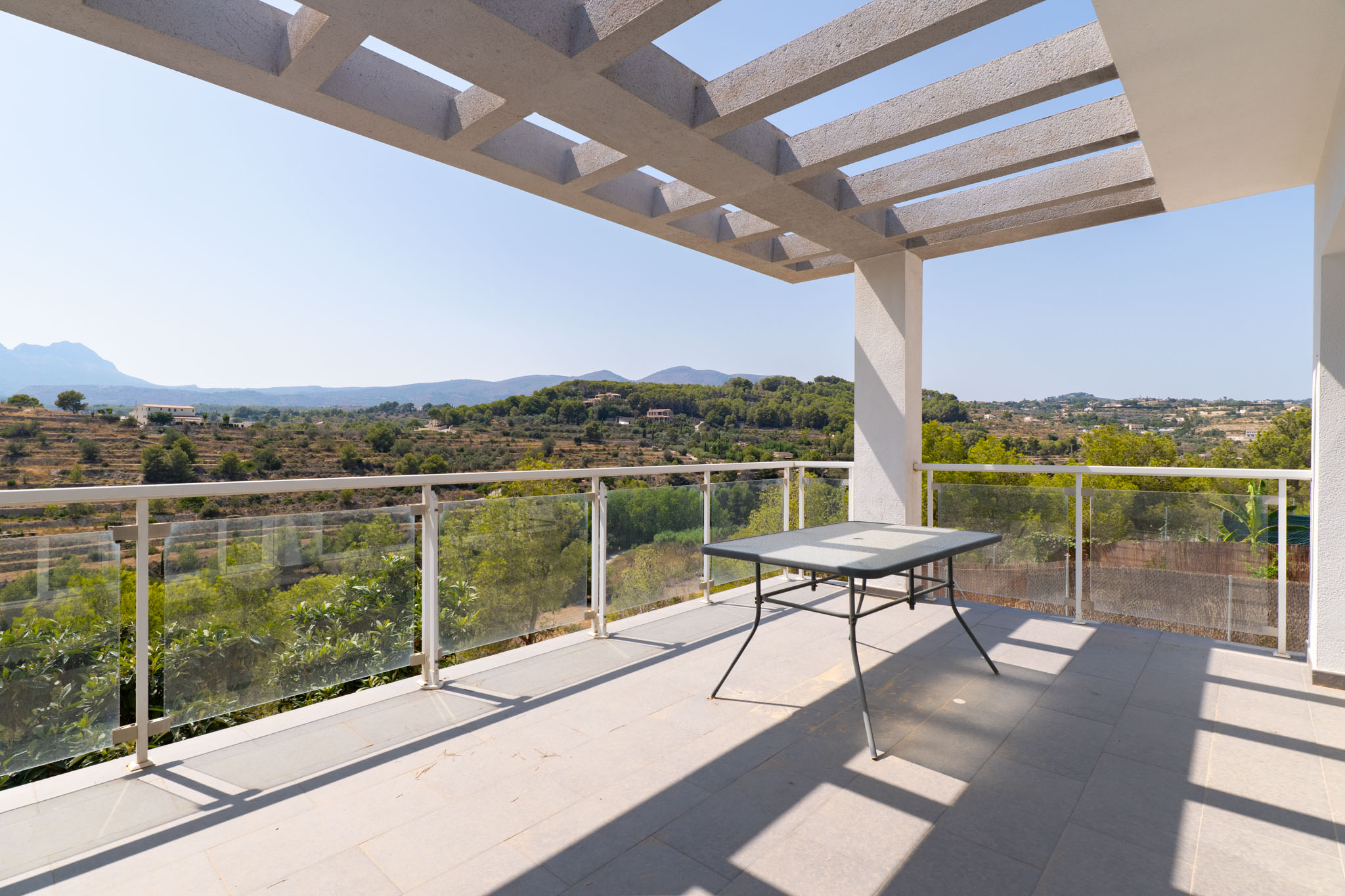 Terraza con vistas a la montaña