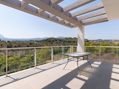 Terraza con vistas a la montaña