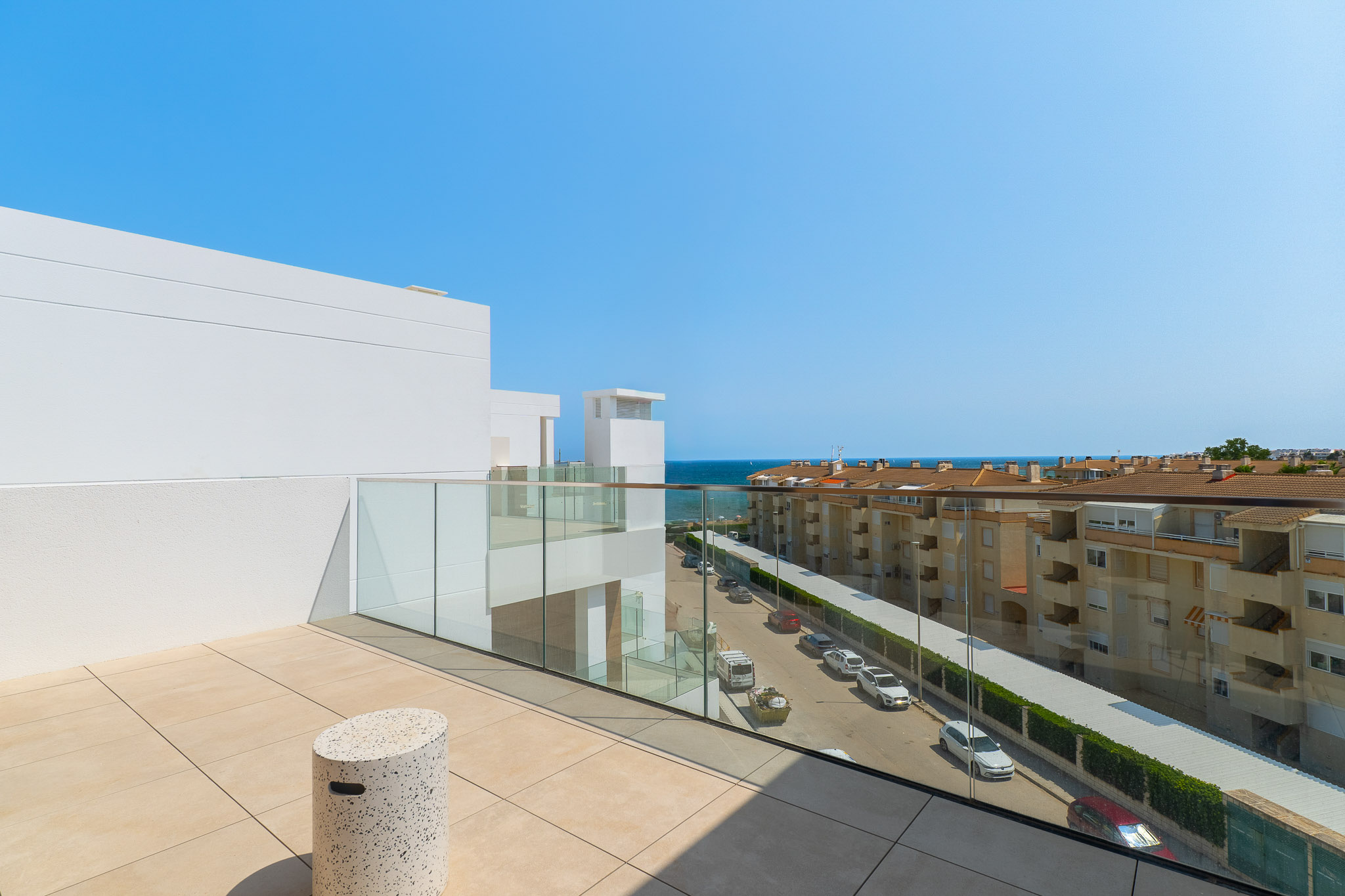 Terraza con vistas al mar