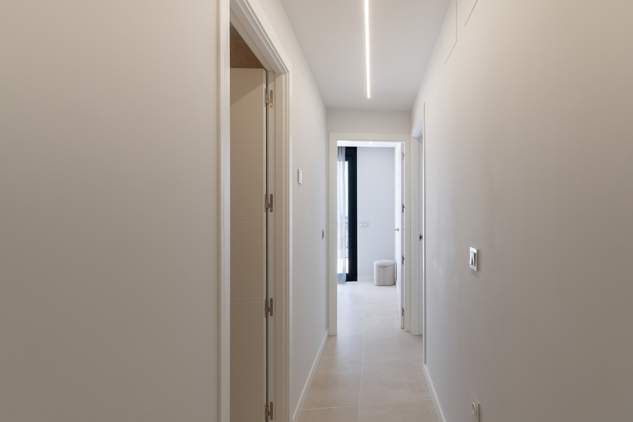Pasillo interior de la vivienda