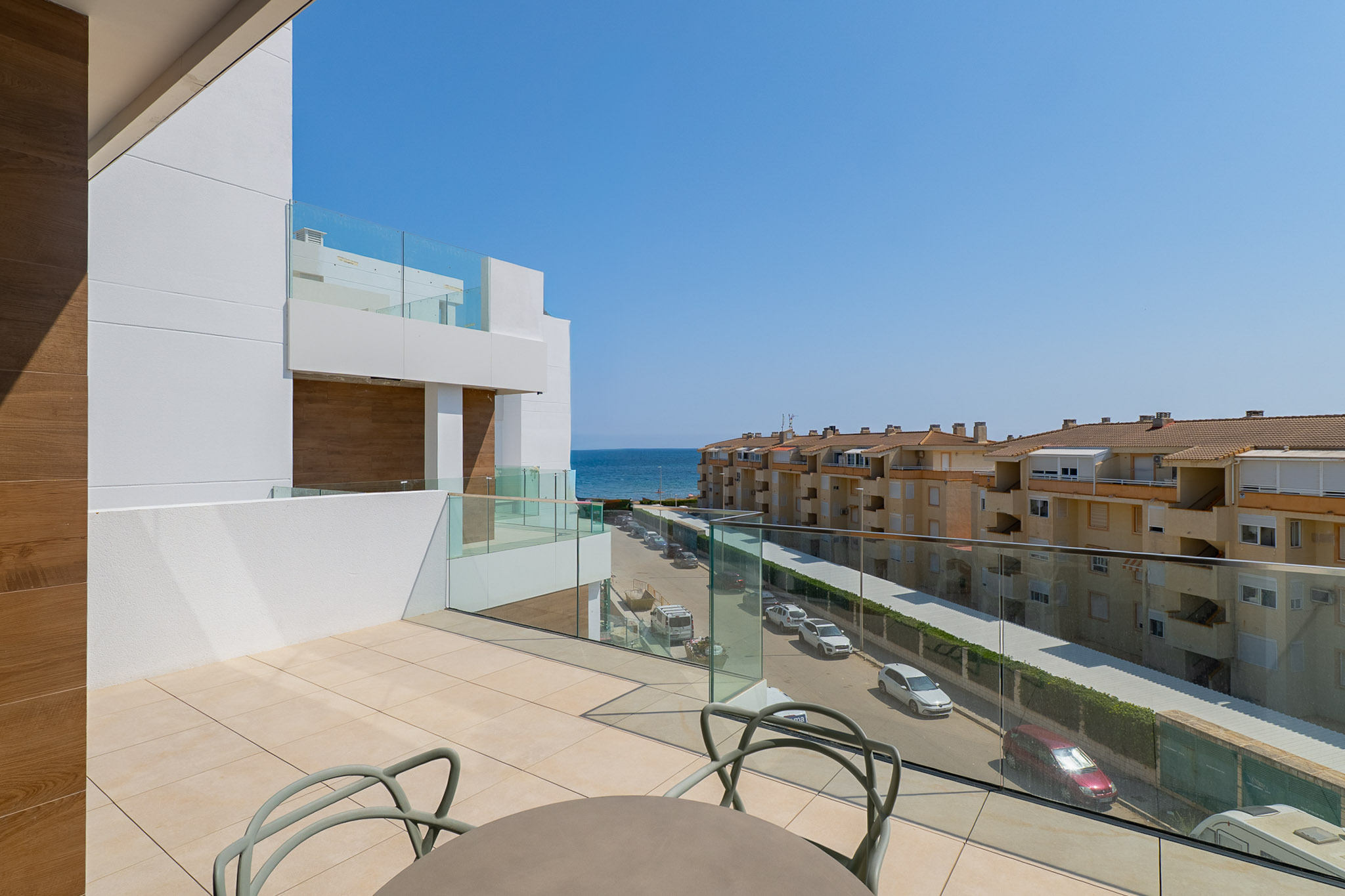 Terraza con vistas al mar