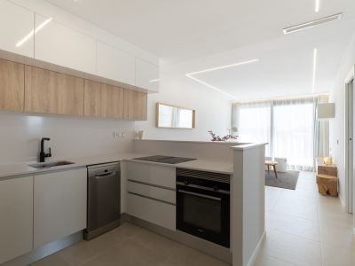 Cocina abierta y salón