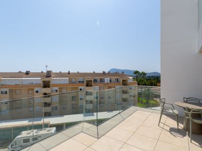 Terraza con vistas a la montaña