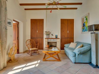 Salón con chimenea