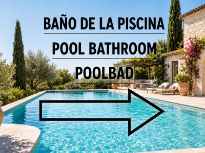 Piscina y jardín