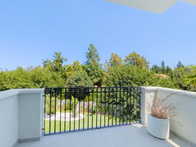 Terraza con vistas al jardín