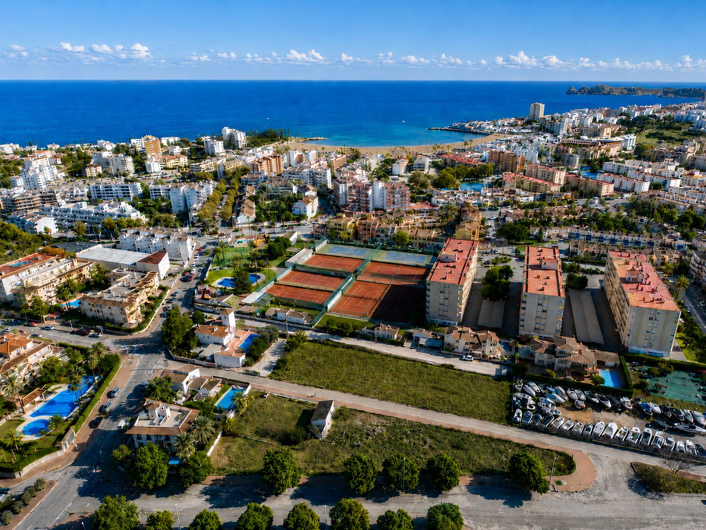 Vista aérea de la parcela