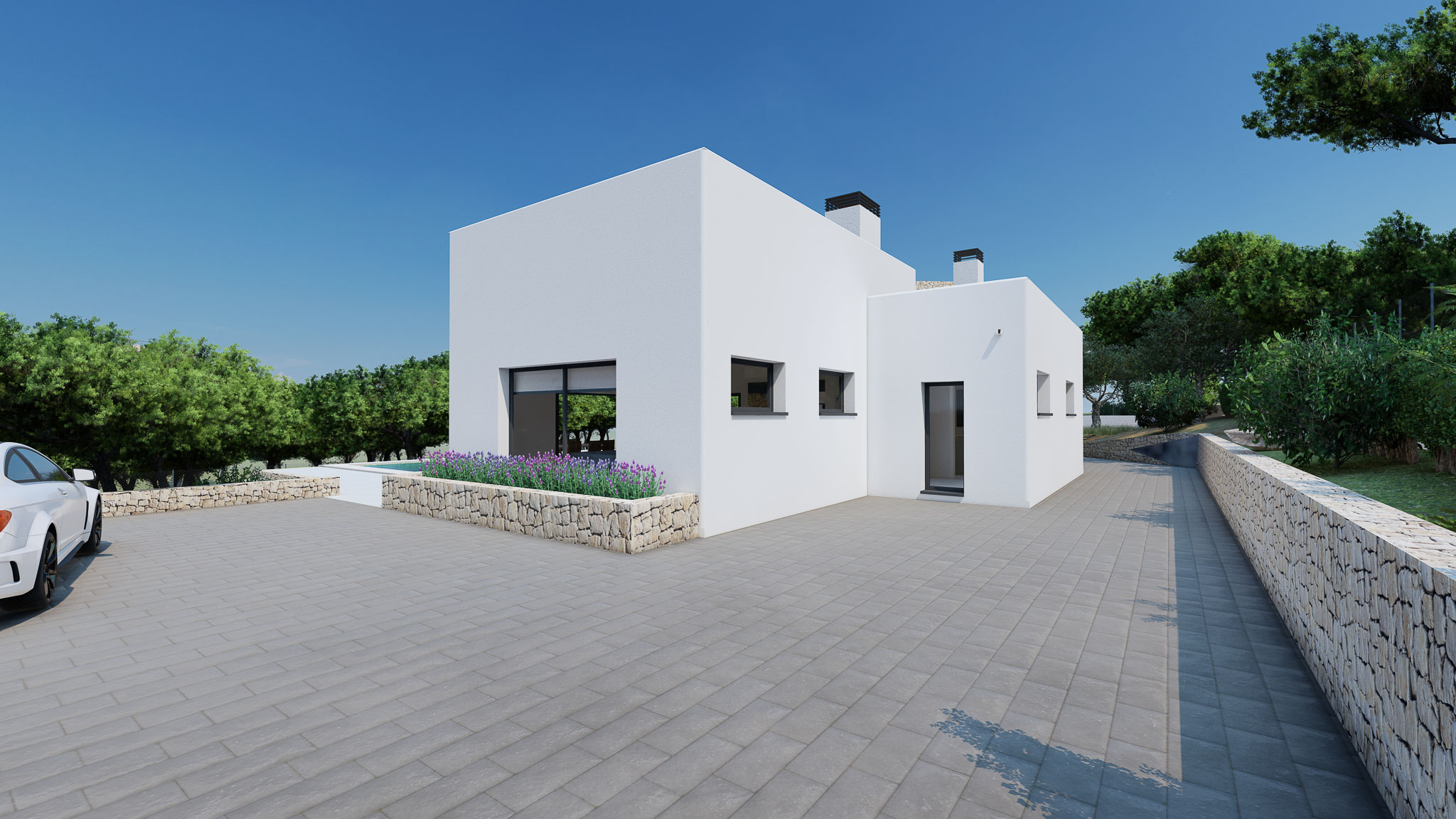 Vista exterior de la villa Vista exterior de la villa