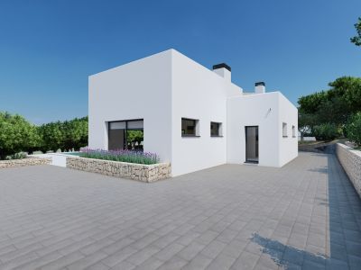 Vista exterior de la villa