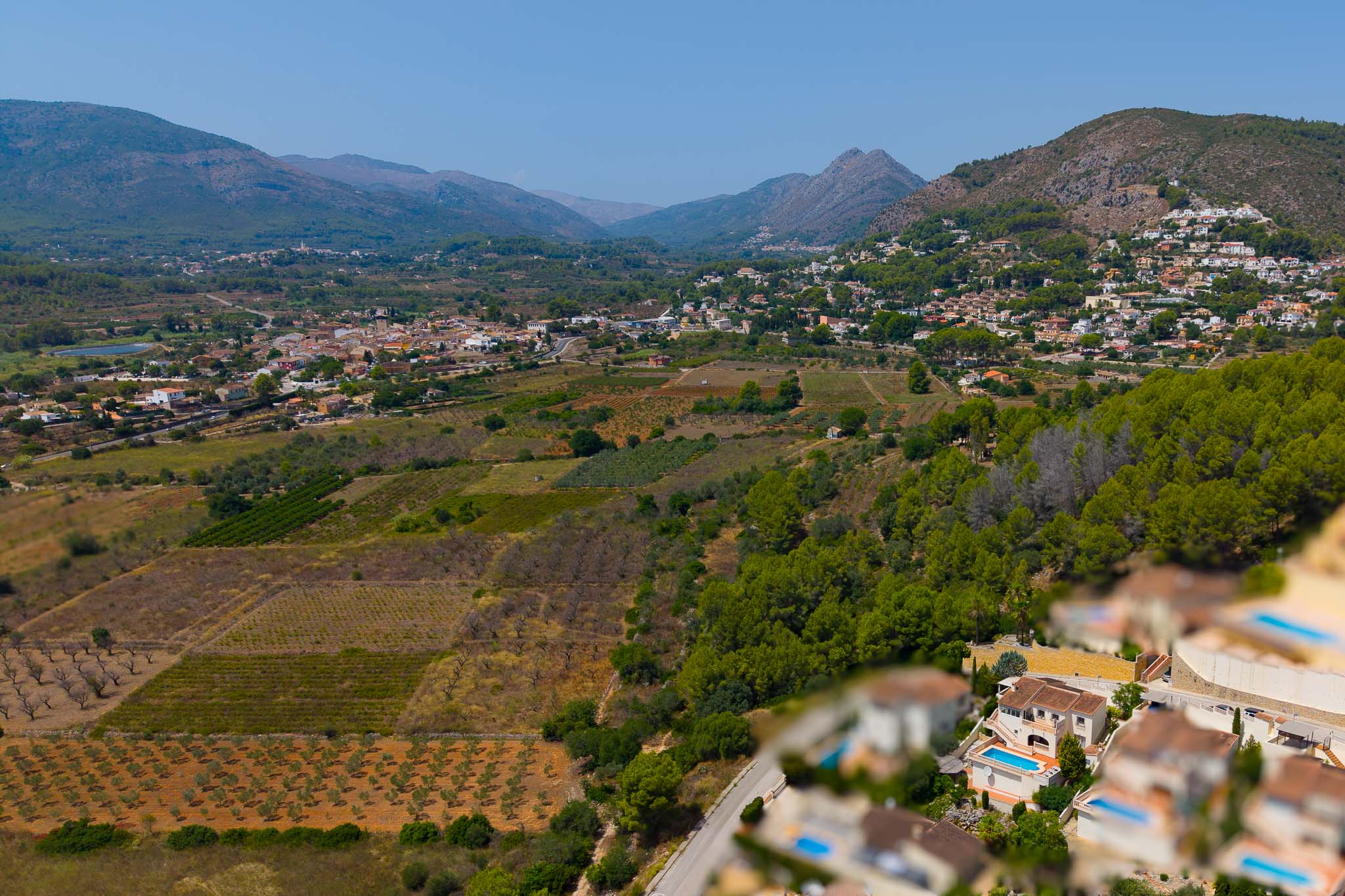 Vistas panorámicas al valle