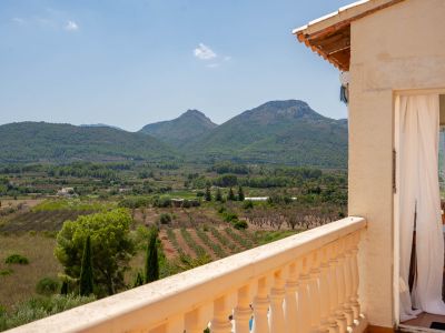 Terraza con vistas al valle
