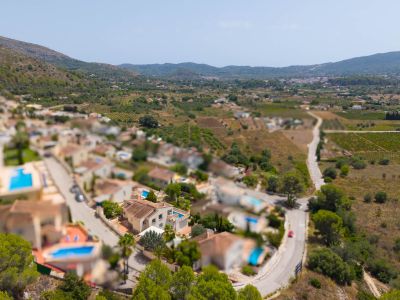 Vista aérea de la propiedad