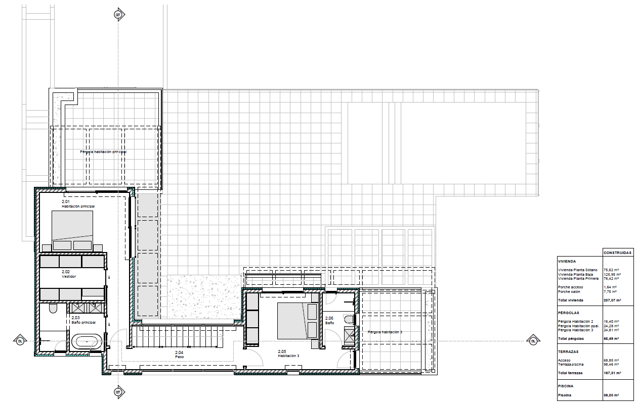 Plano de la primera planta Plano de la primera planta