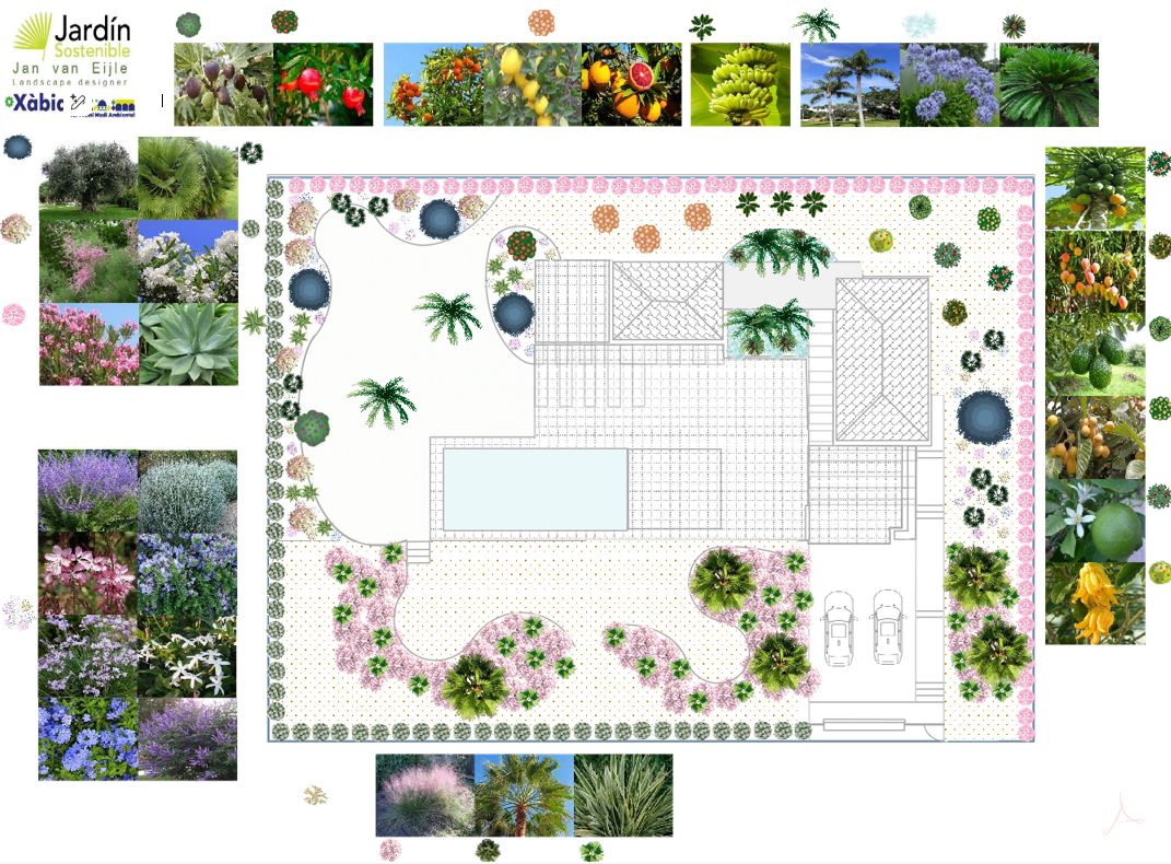 Plano de diseño del jardín Plano de diseño del jardín